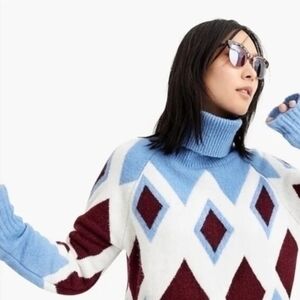 NWT J Crew Turtleneck Oversized Soft Yarn Sweater XS